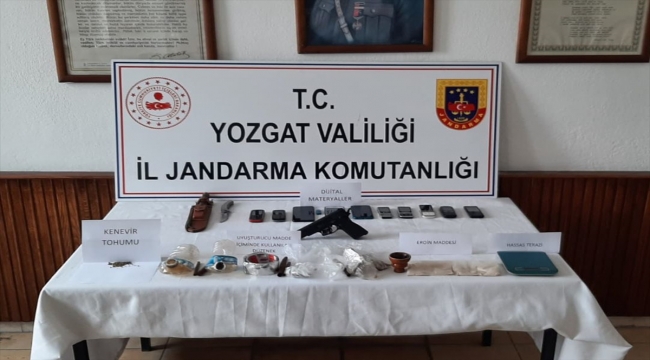 Yozgat'ta uyuşturucu operasyonunda 3 şüpheli tutuklandı