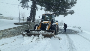 Aydın'da yoğun kar yağışı etkili oldu