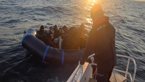 Bodrum açıklarında 35 düzensiz göçmen kurtarıldı