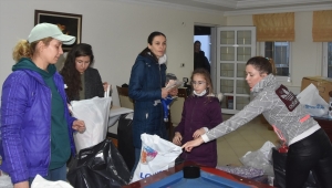 Bodrum'da Ukraynalılar için başlatılan yardım kampanyasına destek