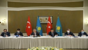 Cumhurbaşkanı Yardımcısı Oktay, Kazakistan Başbakanı İsmailov ile iş birliği koordinasyon toplantısına katıldı