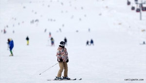 Erciyes'te hafta sonu yoğunluğu