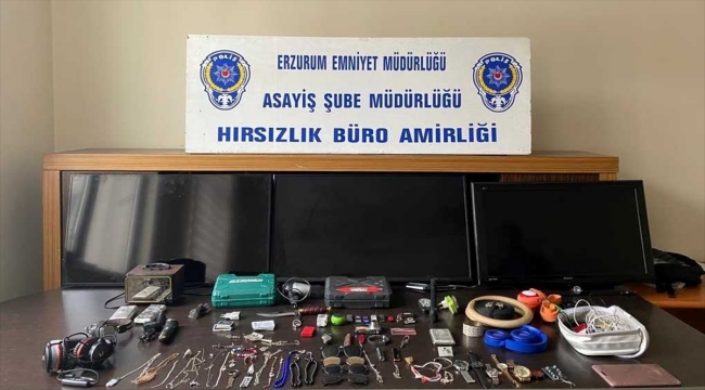 Erzurum'da 8 evden hırsızlık yapan şüpheli tutuklandı