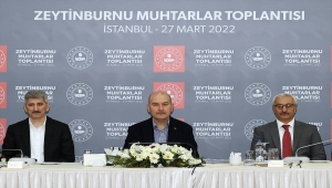 İçişleri Bakanı Soylu, Zeytinburnu'nda muhtarlarla buluştu