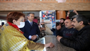 İYİ Parti Genel Başkanı Meral Akşener Aydın'da esnafı ziyaret etti