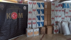Konya'da kaçak tütün operasyonunda 38 şüpheli yakalandı