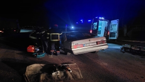 Manisa'da kamyonla çarpışan otomobilin sürücüsü öldü