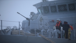 Mayın tarama gemisi "TCG Amasra" İğneada açıklarında mayın aramaya devam edecek