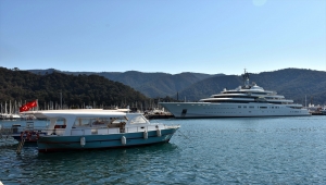 Rus milyarder Abramoviç'in yatı "Eclipse" Marmaris'te