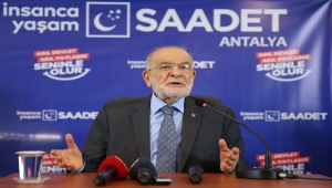 Saadet Partisi Genel Başkanı Karamollaoğlu, Antalya'da partililerle buluştu: