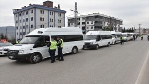 Samsun'da öğrenci servislerine denetim