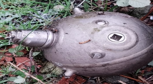 Samsun'da sahilde Rus yapımı denizaltı malzemesi bulundu