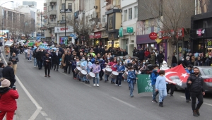 Tekirdağ'da ilkokul öğrencileri su tasarrufuna dikkati çekmek için yürüdü