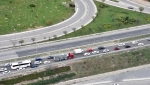 Başkentte bayram öncesi helikopterle trafik denetimi 