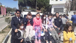 Bodrum'da "Karakolda Sanat Var" resim sergisi açıldı