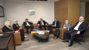 Bosna Bank International yöneticileri, Saraybosna İş Forumu öncesi TKBB'yi ziyaret etti