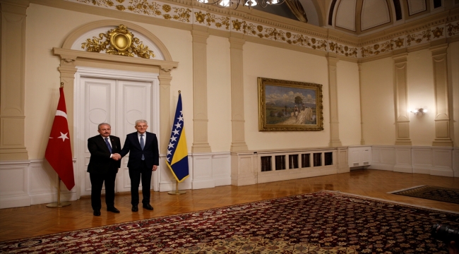Bosna Hersek Devlet Başkanlığı Konseyi Başkanı Dzaferovic, TBMM Başkanı Şentop'u kabul etti