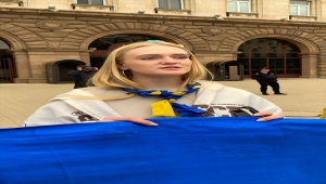 Bulgaristan'da, Ukrayna'ya destek gösterisi düzenlendi