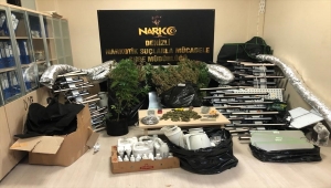 Denizli'de evde uyuşturucu yetiştirdikleri iddia edilen 2 kişi tutuklandı