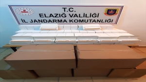 Elazığ'da 40 bin kaçak makaron ele geçirildi