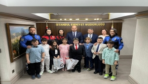 İstanbul Emniyet Müdürü Aktaş, 23 Nisan'da öğrencileri ağırladı 