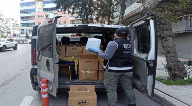 İzmir'de 9 bin 120 litre sahte etil alkol ele geçirildi