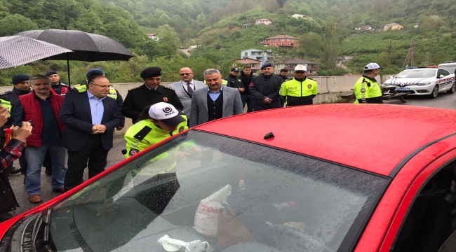 Karabük ve Zonguldak'ta bayram öncesi trafik denetimleri yapıldı