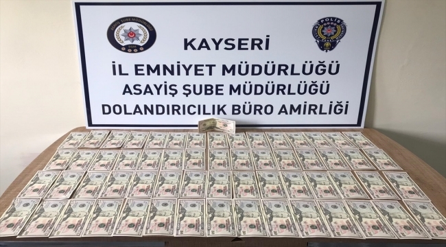 Kayseri'de sahte dolarla alışveriş yapan zanlı gözaltına alındı