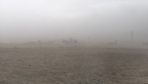 Konya'da kum fırtınası etkili oldu