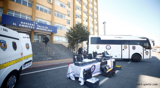 Mobil kriminal laboratuvarı "Kıraç", Kayseri polisine güç katacak
