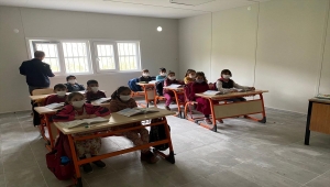 Osmaniye'de yangında zarar gören okulun yerine yenisi yapıldı