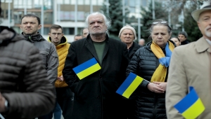 Saraybosna'dan Ukrayna'ya destek eylemi