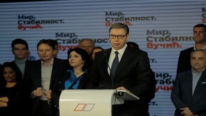 Sırbistan Cumhurbaşkanı Aleksandar Vucic, cumhurbaşkanlığı seçimini kazandığını duyurdu