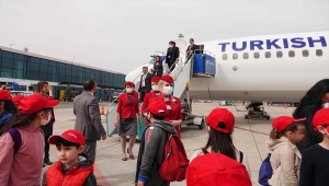 THY, Giresun ve Ordu'nun köylerinde yaşayan çocukları uçakla tanıştırdı