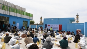 TİKA'dan Afganistan'daki ihtiyaç sahibi ailelere 68 tonluk gıda yardımı