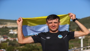 Ukraynalı bisikletçi Buts, sığınaktan gelip Tour of Türkiye'de podyuma çıktı: