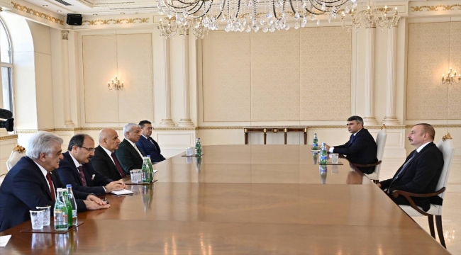 Azerbaycan Cumhurbaşkanı Aliyev, Tarım ve Orman Bakanı Kirişci'yi kabul etti