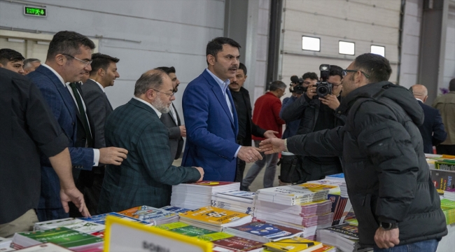 Bakan Kurum, Erzurum 2022 Kitap Fuarı'nın açılışında konuştu: