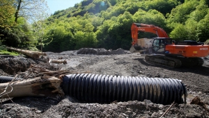Çatalzeytin'de zarar gören köprülerin onarımına başlandı