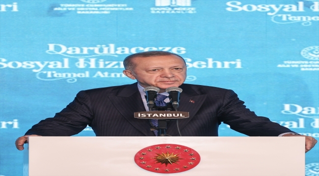 Cumhurbaşkanı Erdoğan, Darülaceze Sosyal Hizmet Şehri Temel Atma Töreni'nde konuştu: (1)
