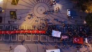 Düzce'de fener alayı yürüyüşü 