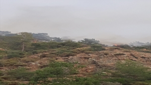 Fethiye'de yıldırım düşmesi sonucu ormanlık alanda yangın çıktı