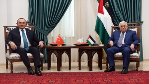 Filistin Devlet Başkanı Abbas, Dışişleri Bakanı Çavuşoğlu ile Filistin meselesini görüştü