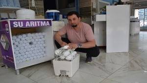 Gaziantep'te iş yerinde elektrik akımına kapılan kişi güvenlik kamerasında