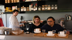 Gaziantep'teki Mutlu Kafe'ye İspanya'dan "özel stajyerler" geldi