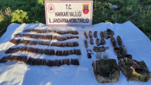 Hakkari'de terör operasyonunda patlayıcı ve mühimmat ele geçirildi 