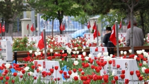 Kayseri'de bayram arifesinde şehit kabirlerine hüzünlü ziyaret