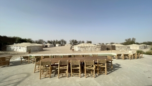 Katar'da çölün ortasında kurulan çiftlik turistler için cazibe merkezine dönüştü