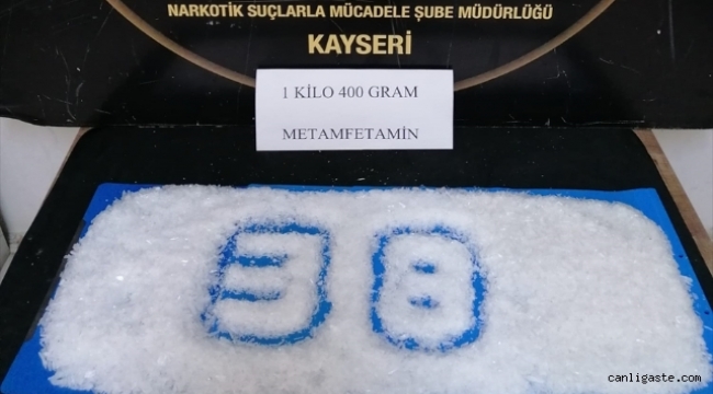 Kayseri-Ankara karayolunda uyuşturucu operasyonu: 1 kilo 400 gram sentetik uyuşturucu ele geçirildi