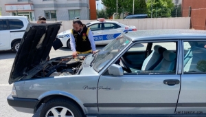 Kayseri'de oto hırsızlık polislerinden denetim